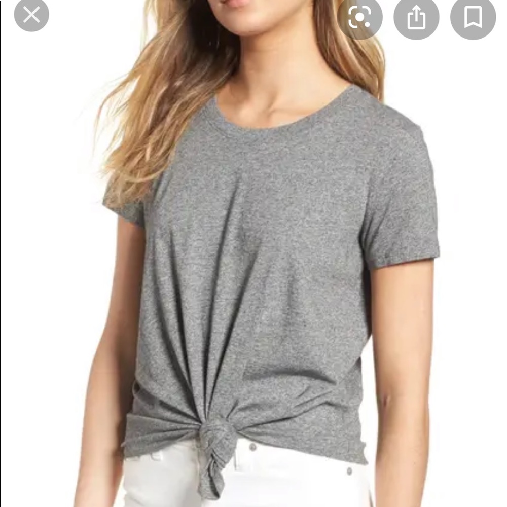 Madewell knot tshirt